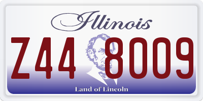 IL license plate Z448009