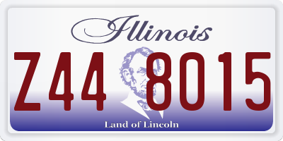 IL license plate Z448015