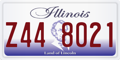 IL license plate Z448021