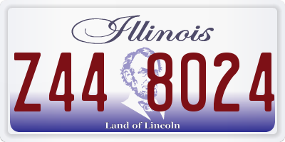 IL license plate Z448024