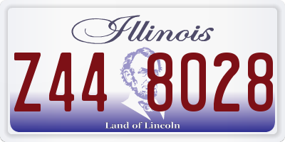 IL license plate Z448028
