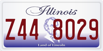 IL license plate Z448029