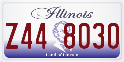 IL license plate Z448030