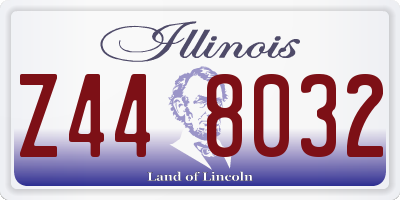 IL license plate Z448032