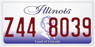 IL license plate Z448039