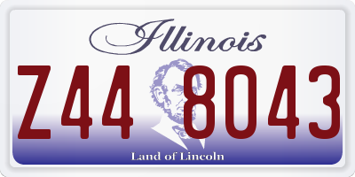 IL license plate Z448043