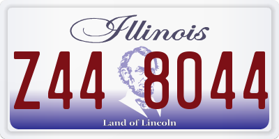 IL license plate Z448044