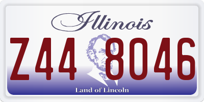 IL license plate Z448046
