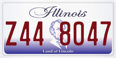 IL license plate Z448047