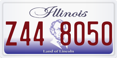 IL license plate Z448050