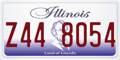 IL license plate Z448054