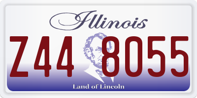 IL license plate Z448055