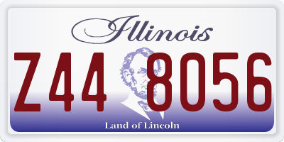 IL license plate Z448056