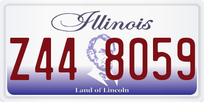 IL license plate Z448059
