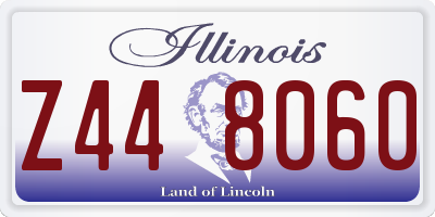 IL license plate Z448060