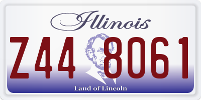 IL license plate Z448061