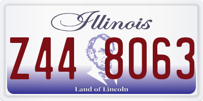 IL license plate Z448063
