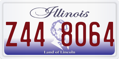 IL license plate Z448064