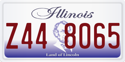 IL license plate Z448065