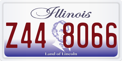 IL license plate Z448066