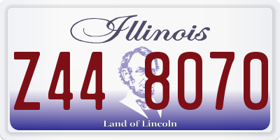 IL license plate Z448070