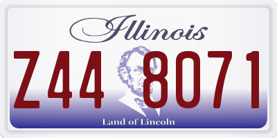 IL license plate Z448071