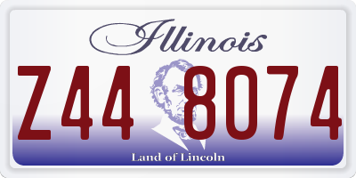 IL license plate Z448074