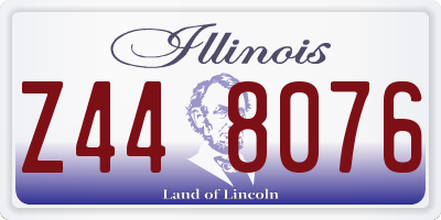 IL license plate Z448076