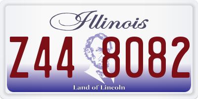 IL license plate Z448082