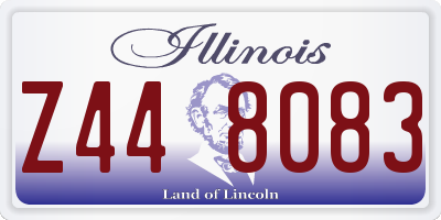 IL license plate Z448083