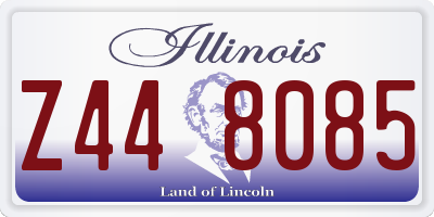 IL license plate Z448085