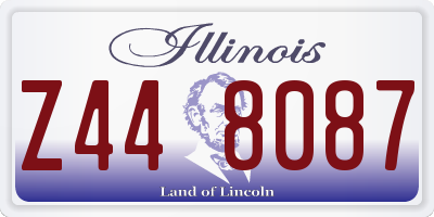 IL license plate Z448087