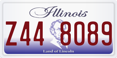 IL license plate Z448089