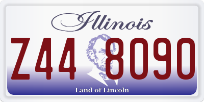 IL license plate Z448090