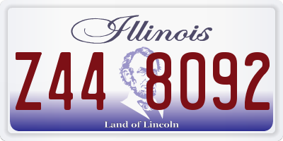 IL license plate Z448092
