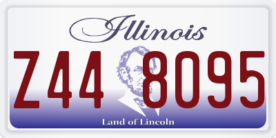 IL license plate Z448095