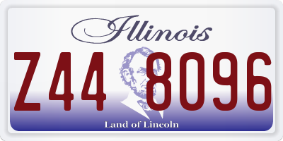 IL license plate Z448096