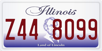 IL license plate Z448099