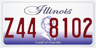 IL license plate Z448102