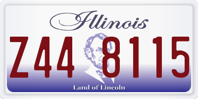 IL license plate Z448115