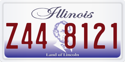 IL license plate Z448121