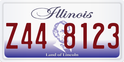 IL license plate Z448123