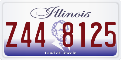 IL license plate Z448125