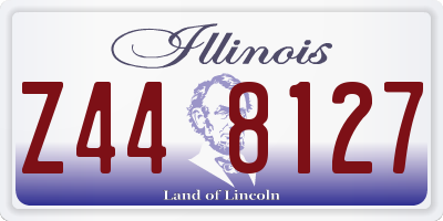 IL license plate Z448127