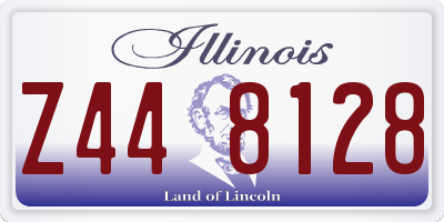 IL license plate Z448128