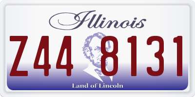 IL license plate Z448131