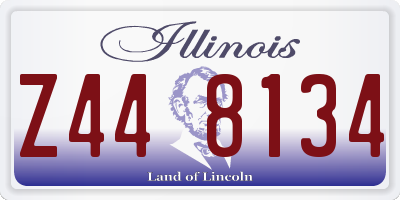 IL license plate Z448134
