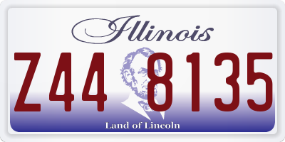 IL license plate Z448135