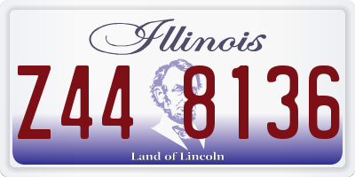 IL license plate Z448136