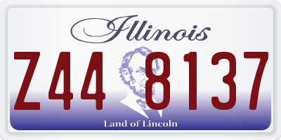 IL license plate Z448137